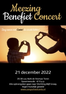 Benefiet concert voor Blijf Groep